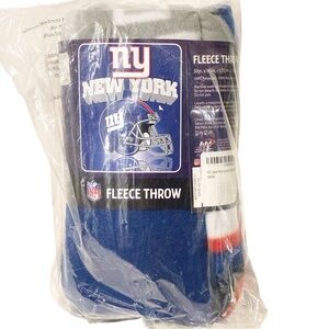 NEW YORK GIANTS SUPER PLUSH THROW BLANKET 50”x60” NEW